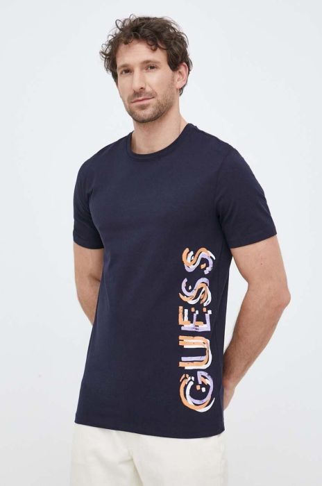 Футболка Guess чоловічий колір синій з принтом (3154602) Футболка Guess чоловічий колір синій з принтом (3154602)