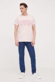 Бавовняна футболка Guess колір рожевий з аплікацією (3182351) Бавовняна футболка Guess колір рожевий з аплікацією (3182351)
