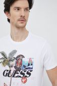 Бавовняна футболка Guess колір білий з принтом (3091923) Бавовняна футболка Guess колір білий з принтом (3091923)