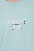 Бавовняна футболка Guess колір зелений з аплікацією (3194784) Бавовняна футболка Guess колір зелений з аплікацією (3194784)