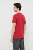 Бавовняна футболка Guess колір бордовий з аплікацією (3194789)