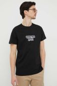 Бавовняна футболка Guess колір чорний з аплікацією (3194769)