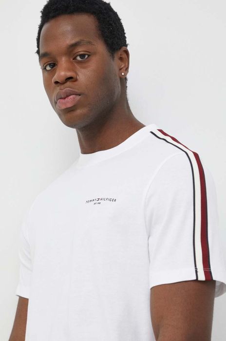 Бавовняна футболка Tommy Hilfiger колір білий однотонний (3124710) Бавовняна футболка Tommy Hilfiger колір білий однотонний (3124710)