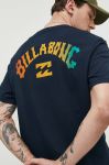 Бавовняна футболка Billabong колір синій з принтом