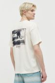 Бавовняна футболка Billabong колір бежевий з принтом (3141618) Бавовняна футболка Billabong колір бежевий з принтом (3141618)