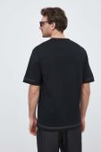 Бавовняна футболка Sisley колір чорний однотонний (3152106) Бавовняна футболка Sisley колір чорний однотонний (3152106)