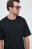 Бавовняна футболка Sisley колір чорний однотонний (3152106) Бавовняна футболка Sisley колір чорний однотонний (3152106)