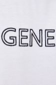 Бавовняна футболка United Colors of Benetton колір білий візерунок (3124720) Бавовняна футболка United Colors of Benetton колір білий візерунок (3124720)