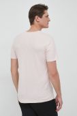 Бавовняна футболка United Colors of Benetton колір рожевий однотонний (2941346)