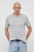 Бавовняна футболка United Colors of Benetton колір сірий меланж (2934053)