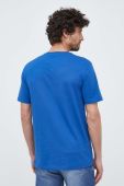 Бавовняна футболка United Colors of Benetton однотонний колір блакитний (3137628) Бавовняна футболка United Colors of Benetton однотонний колір блакитний (3137628)
