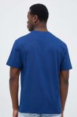 Бавовняна футболка United Colors of Benetton колір синій з принтом (3300681) Бавовняна футболка United Colors of Benetton колір синій з принтом (3300681)