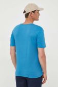 Бавовняна футболка United Colors of Benetton однотонний колір блакитний (3304302) Бавовняна футболка United Colors of Benetton однотонний колір блакитний (3304302)