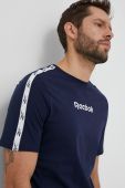 Бавовняна футболка Reebok колір синій з принтом (3222500) Бавовняна футболка Reebok колір синій з принтом (3222500)