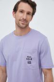 Бавовняна футболка BOSS BOSS ORANGE колір фіолетовий з принтом (3149932) Бавовняна футболка BOSS BOSS ORANGE колір фіолетовий з принтом (3149932)