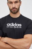 Бавовняна футболка adidas колір чорний з принтом (3040590) Бавовняна футболка adidas колір чорний з принтом (3040590)