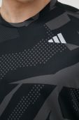 Бігова футболка adidas Performance Own the Run Seasonal колір чорний візерунок