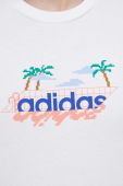 Бавовняна футболка adidas колір білий з принтом (3221380) Бавовняна футболка adidas колір білий з принтом (3221380)