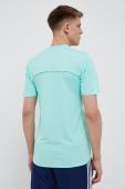 Тренувальна футболка adidas Performance Designed 4 Training колір бірюзовий однотонна
