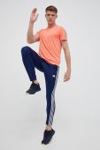 Бігова футболка adidas Performance Own the Run колір помаранчевий з принтом Бігова футболка adidas Performance Own the Run колір помаранчевий з принтом