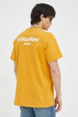 Бавовняна футболка G-Star Raw колір помаранчевий з аплікацією Бавовняна футболка G-Star Raw колір помаранчевий з аплікацією