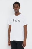 Бавовняна футболка G-Star Raw колір білий з принтом (3213655) Бавовняна футболка G-Star Raw колір білий з принтом (3213655)