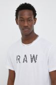 Бавовняна футболка G-Star Raw колір білий з принтом (3213655) Бавовняна футболка G-Star Raw колір білий з принтом (3213655)
