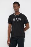 Бавовняна футболка G-Star Raw колір чорний з принтом (3212839)