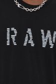 Бавовняна футболка G-Star Raw колір чорний з принтом (3212839)