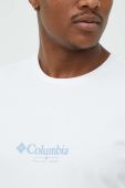 Бавовняна футболка Columbia колір білий візерунок (2962927) Бавовняна футболка Columbia колір білий візерунок (2962927)