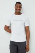 Спортивна футболка Columbia Pacific Crossing II колір білий з принтом Спортивна футболка Columbia Pacific Crossing II колір білий з принтом
