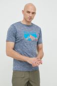 Спортивна футболка Columbia Zero Rules з принтом колір блакитний