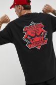 Бавовняна футболка New Era колір чорний з принтом (3160593) Бавовняна футболка New Era колір чорний з принтом (3160593)