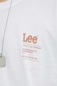 Бавовняна футболка Lee колір білий з принтом (2962947) Бавовняна футболка Lee колір білий з принтом (2962947)