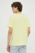 Бавовняна футболка Lee колір жовтий однотонний Бавовняна футболка Lee колір жовтий однотонний