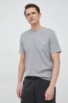 Футболка лаунж BOSS колір сірий з аплікацією
