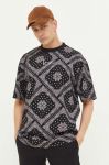 Бавовняна футболка Karl Kani колір чорний візерунок