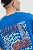 Футболка Quiksilver чоловічий з принтом колір блакитний (3076128) Футболка Quiksilver чоловічий з принтом колір блакитний (3076128)