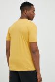 Бавовняна футболка Quiksilver колір жовтий однотонний