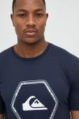 Бавовняна футболка Quiksilver колір синій з принтом (2967278) Бавовняна футболка Quiksilver колір синій з принтом (2967278)