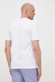 Бавовняна футболка BOSS колір білий з принтом (3225281) Бавовняна футболка BOSS колір білий з принтом (3225281)