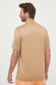 Футболка BOSS чоловічий колір бежевий однотонний (3217365)