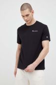 Бавовняна футболка Champion колір чорний однотонний (3076182)