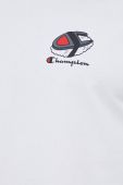 Бавовняна футболка Champion колір білий візерунок (3076221)