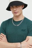 Бавовняна футболка Superdry колір зелений однотонний (3001548) Бавовняна футболка Superdry колір зелений однотонний (3001548)