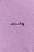 Бавовняна футболка Superdry колір фіолетовий однотонний (2997808)