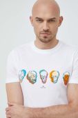 Бавовняна футболка PS Paul Smith колір білий з принтом (3005228) Бавовняна футболка PS Paul Smith колір білий з принтом (3005228)