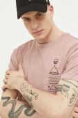 Бавовняна футболка Protest колір рожевий з принтом Бавовняна футболка Protest колір рожевий з принтом