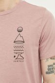 Бавовняна футболка Protest колір рожевий з принтом Бавовняна футболка Protest колір рожевий з принтом