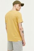 Бавовняна футболка Protest колір жовтий з принтом
